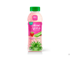 Pet Bottle 330ml Aloe Vera With Pulp Drink Strawberry Flavor