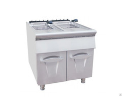 Commercial 2 Tanks Gas Fryer For Restaurant And Hotel