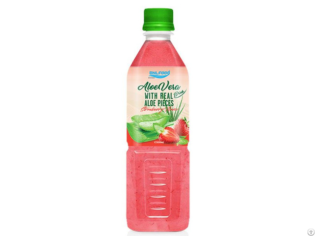 Aloe Vera Juice With Strawberry 500ml Pet Bottle