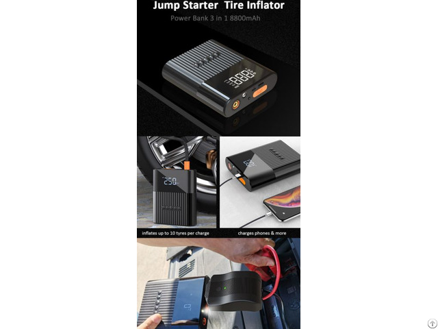 Daily Essential Jump Starter Air Inflator For Vehicle User