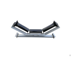 Din Q235 Carbon Steel Belt Conveyor Self Aligning Rollers For Chemical