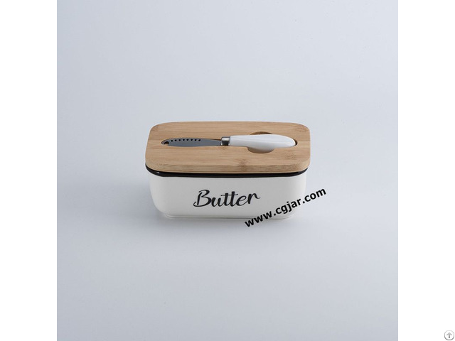 Butter Dish And Lid Knife