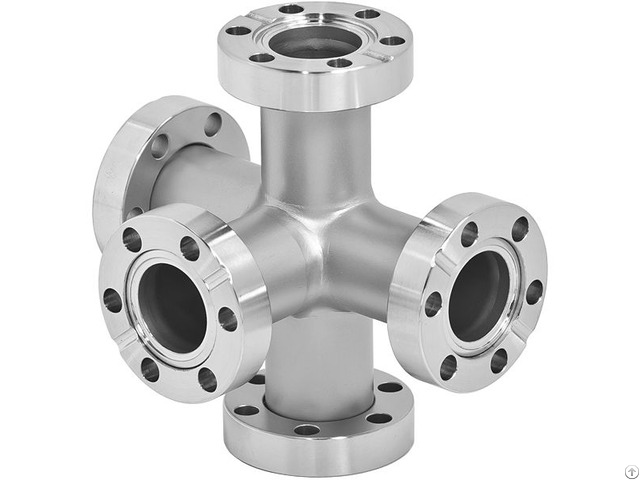 Uhv Components Cf Five Way Crosses Fixed Flange Rotatable