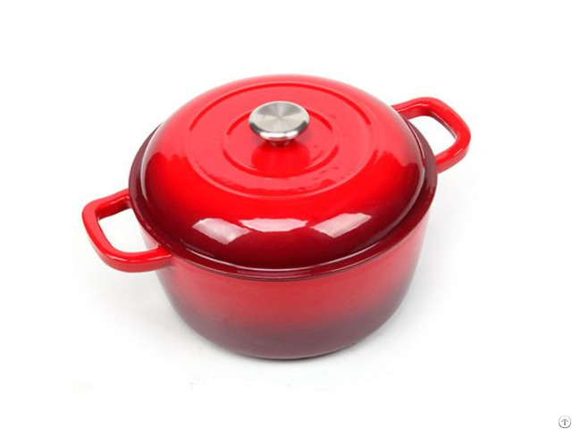 Enameled Cast Iron Dutch Oven With Griddle Lid