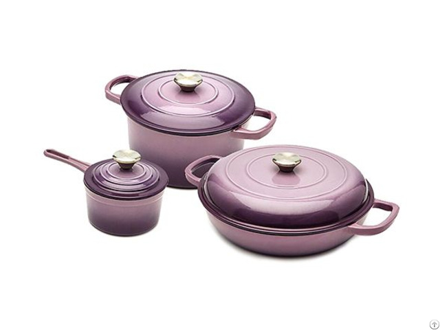 Enameled Cast Iron Cookware Set