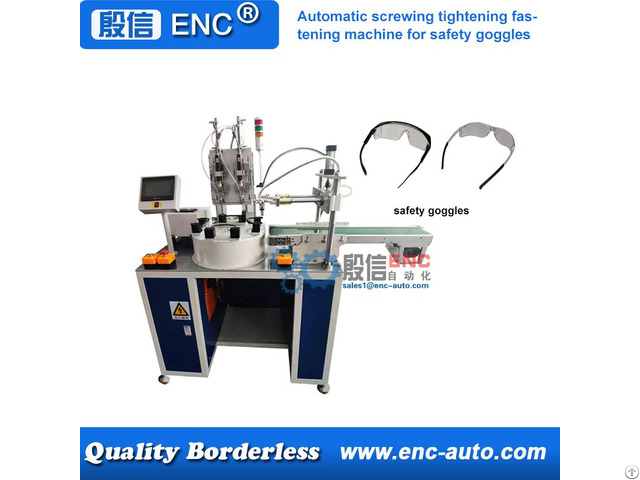 Automatic Screw Tightening Fastening Machine For Safety Goggles