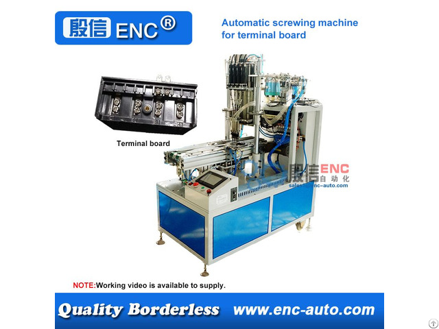 Automatic Screwing Tightening Fastening Machine For Terminal Board Strip