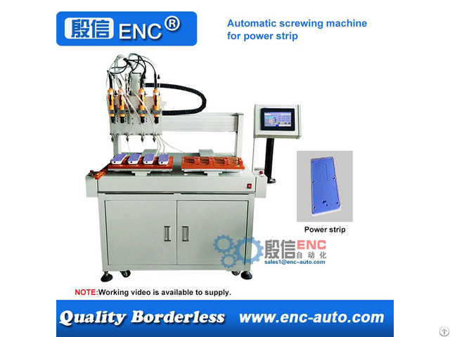 Automatic Screwing Tightening Fastening Machine For Power Strip