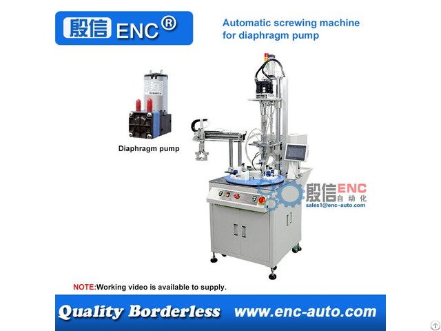 Automatic Screwing Tightening Fastening Machine For Miniature Diaphragm Pump