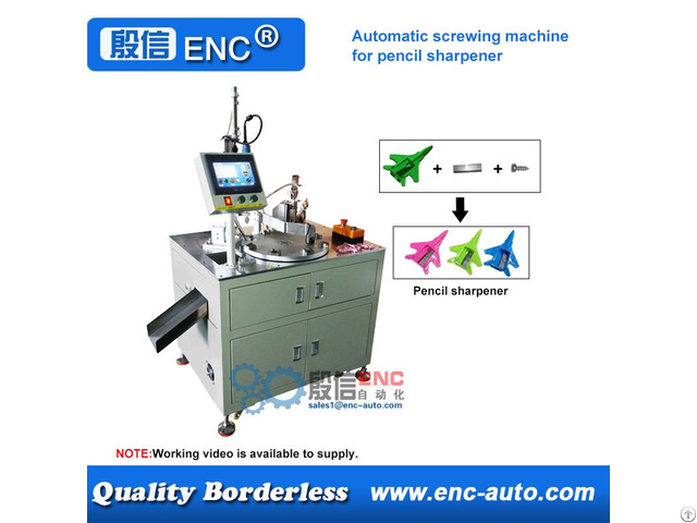 Automatic Screw Tightening Fastening Machine For Pencil Sharpener