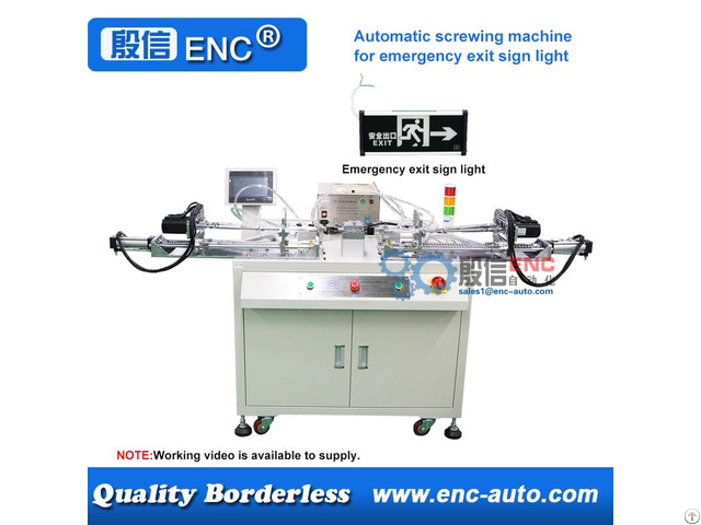 Automatic Screwing Tightening Fastening Machine For Led Emergency Exit Lights