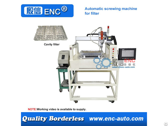 Automatic Screwing Tightening Fastening Machine For Cavity Filter