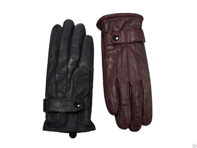 High Quality Touch Screen Winter Sheepskin Leather Gloves