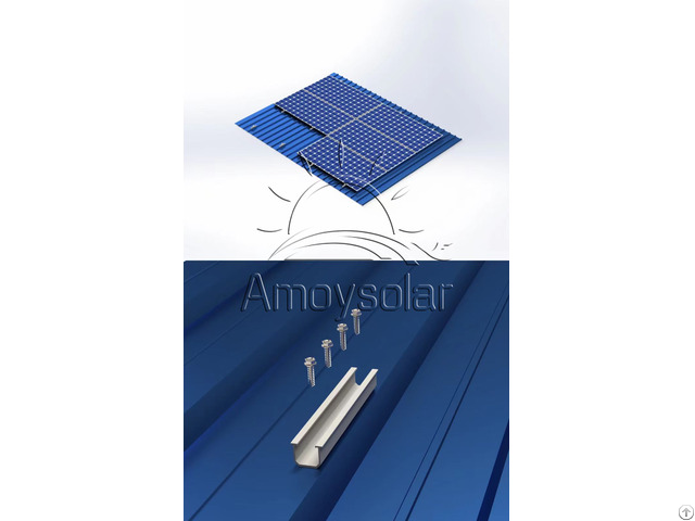 Custom Solar Pv Mounting System Ground Racking Structure Aluminium Rail