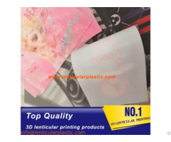 Soft Tpu Material Lenticular Fabric 3d Flip Printing Label