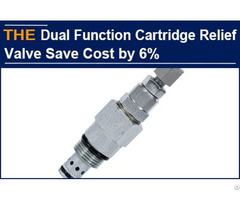 Dual Function Cartridge Relief Valve Save Cost By 6%