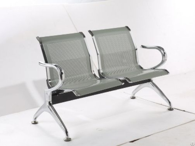 Steel Hospital Bank Station Waiting Chairs W9604 3 Seat