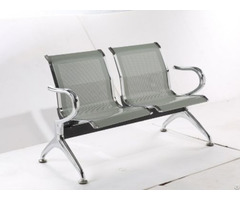 Steel Hospital Bank Station Waiting Chairs W9604 3 Seat