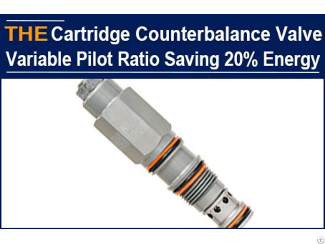 Counterbalance Cartridge Valve Variable Pilot Ratio Saving 20% Energy