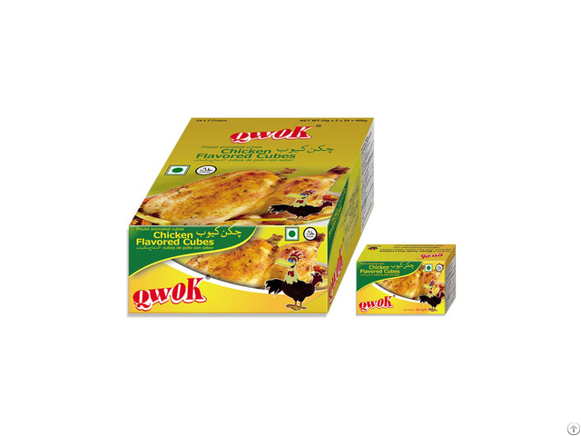 Qwok 10g Chicken Flavor Soft Cube For Halal Cooking Food
