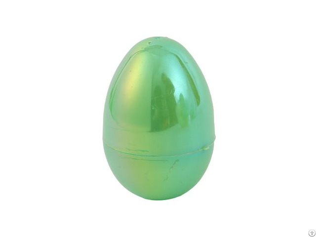 Green Solid Color Electroplated Plastic Easter Eggs