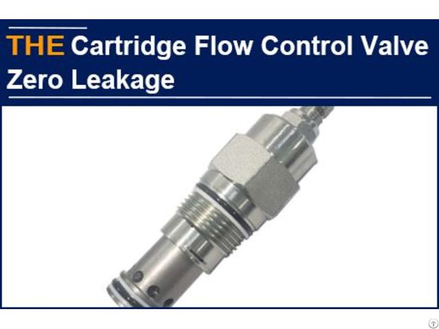 Hydraulic Cartridge Flow Control Valve Zero Leakage