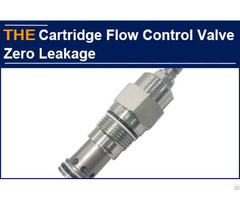Hydraulic Cartridge Flow Control Valve Zero Leakage