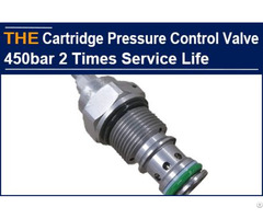 Hydraulic Cartridge Pressure Control Valve 450bar 2 Times Service Life