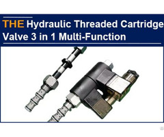 Hydraulic Threaded Cartridge Valve 3 In 1 Multi Function