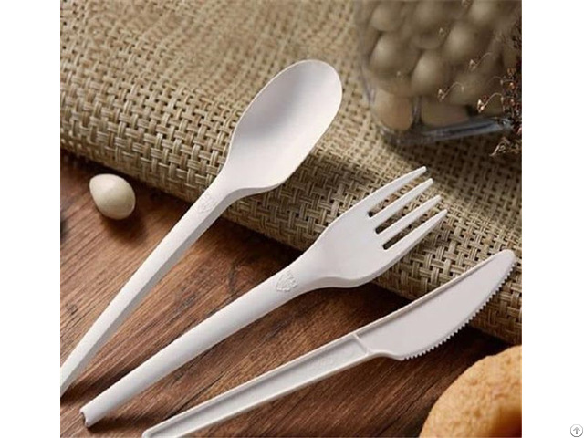 Biodegradable Cutlery Of Bagasse And Pla