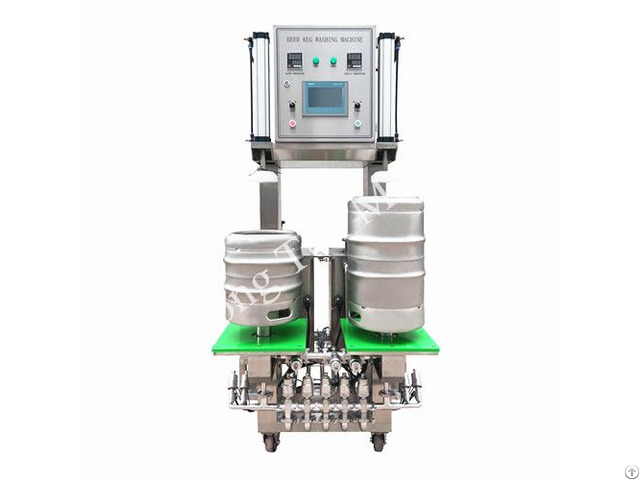 Two Heads Beer Barrel Washing Cleaning Machine