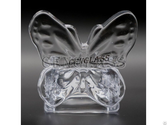 Butterfly Design Glass Tealight Candle Holder