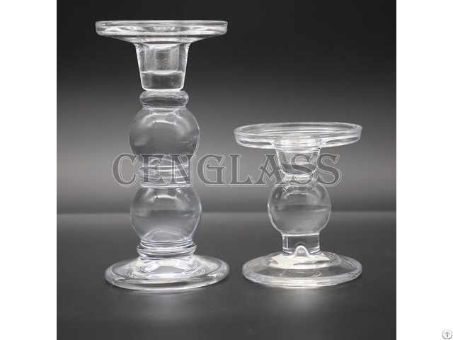 Dual Use Glass Tapper Candle Holder