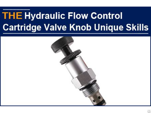 Hydraulic Flow Control Cartridge Valve Knob Unique Skills