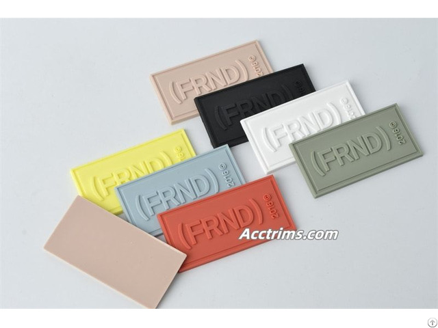 Custom Pvc Rubber Labels Forclothing Hats Bags Supplier