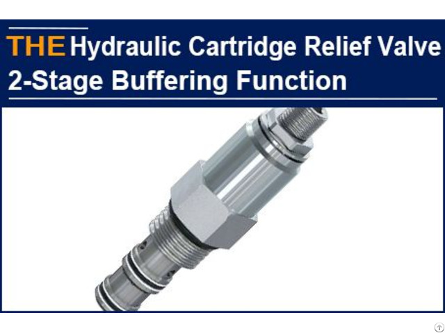 Hydraulic Cartridge Relief Valve 2 Stage Buffering Function