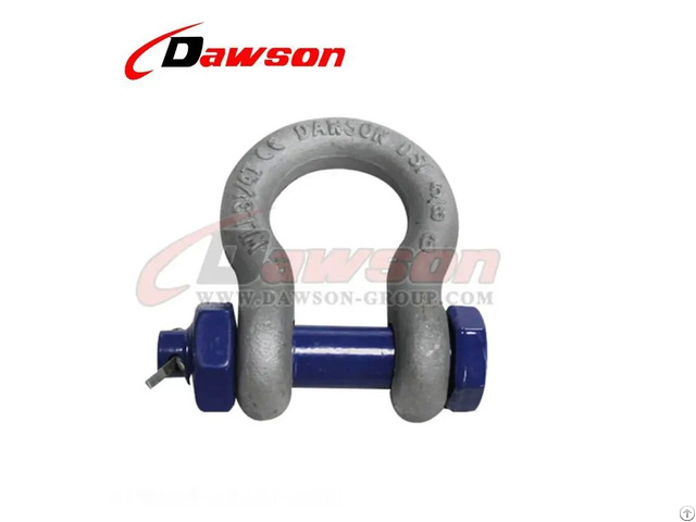 Dawson Brand Hot Dip Galvanized Us Type Bow Shackle With Safety Pin