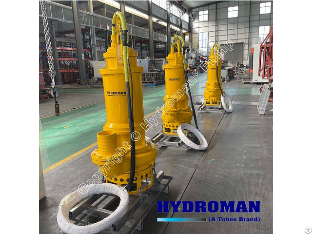 Hydroman® Electric Submersible Gravel Pump For Sand Dredging With Agitator Cutters