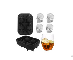 Silicone Sphere Ice Mold Whiskey Iceball Maker Round Icecube Tray With Lids