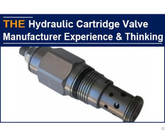 Hydraulic Cartridge Valve Manufacturer Experience And Thinking