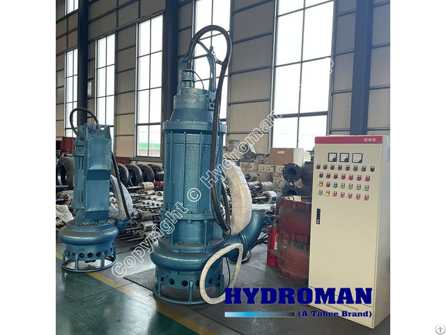 Hydroman® Submersible Dredge Pump Used For Dam Dredging