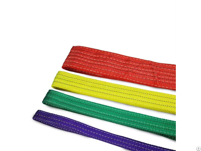 Double Flat Lifting Belt Polyester Webbing Sling