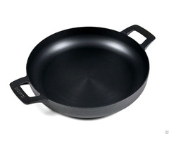 Wholesale 11 Round Polished Cast Iron Serving Dish Pan Oven Safe