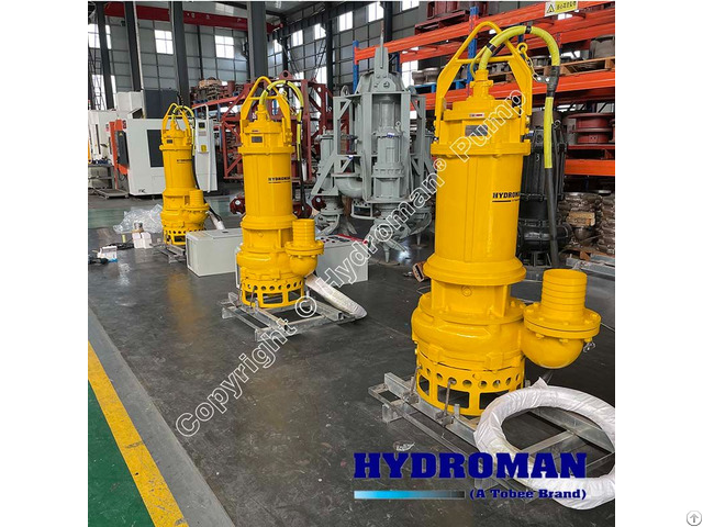 Hydroman® Submersible Portable Mud Suction Pump For Barge Unloading