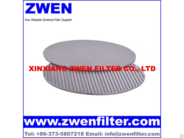 Ss Sintered Mesh Filter Disk