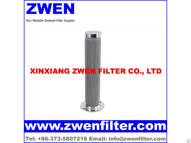 Pleated Stainless Steel Filter Cartridge