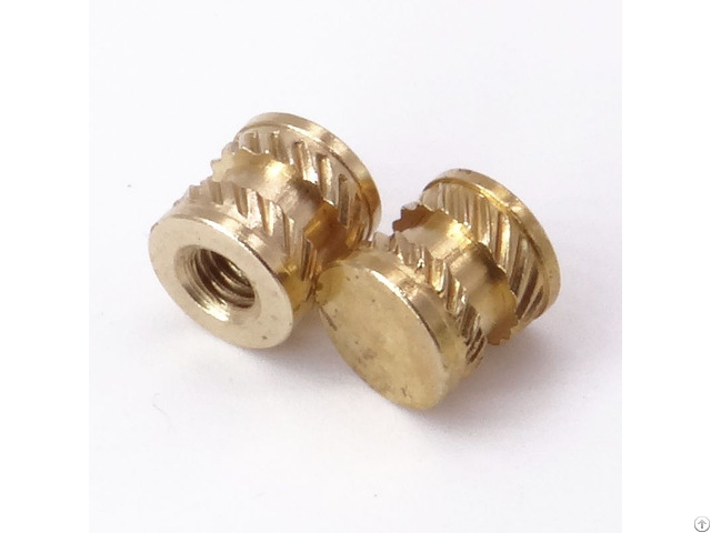 Custom Brass Melt Insert Knurled Nut For Plastic Part