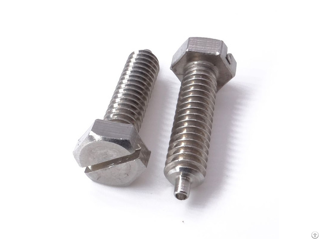 Customized Slotted External Hex Bolts Size Screws