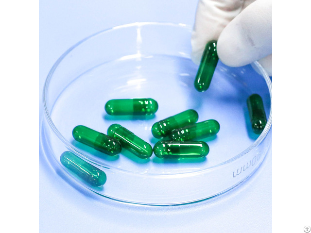 Semi Green Coloured Vegetable Empty Capsule Organic Hpmc Dissolvable For Chinese Herbs