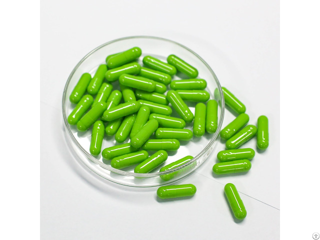 Empty Coloured Capsule Size 0 Green Vegan Plant Derived Hpmc Capsules For Powder Suppositories